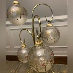 Vintage Christmas By Krebs Cardinal Ornament 4 Pack